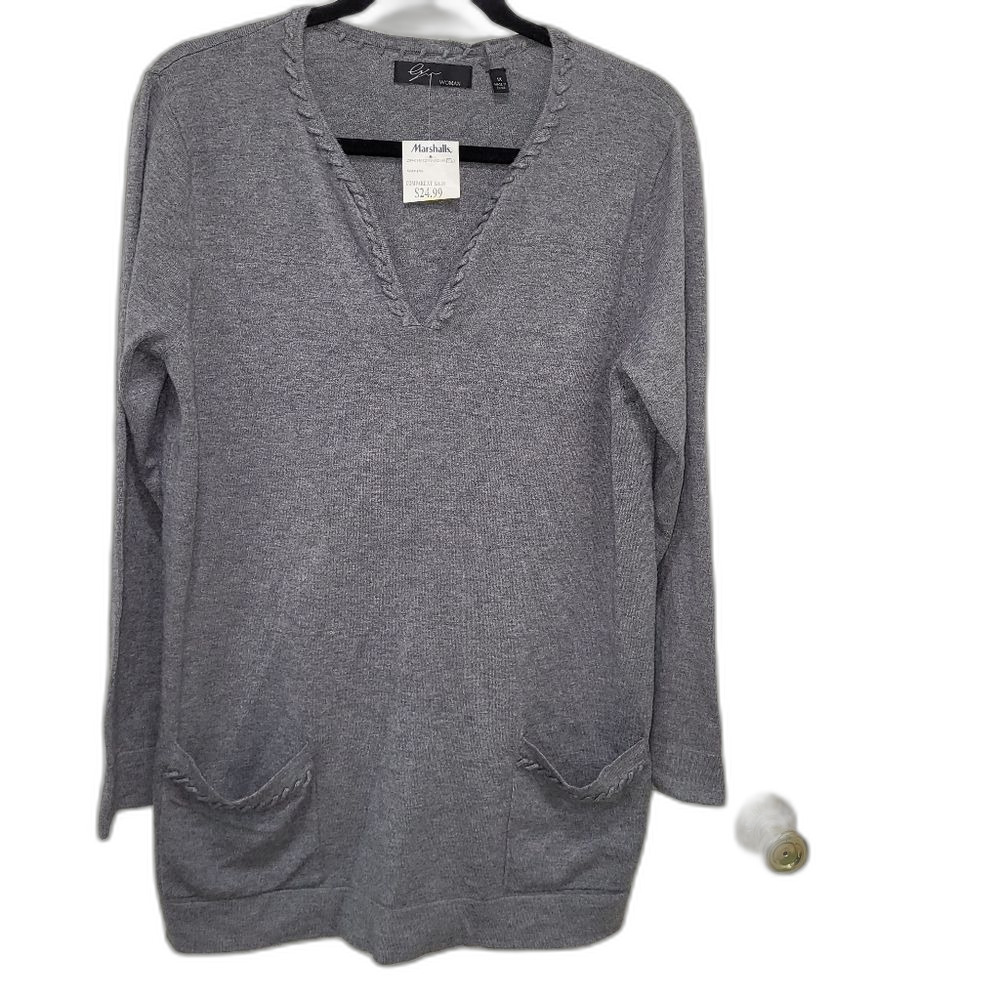 NEW Grey Sweater by Cyrus 1X